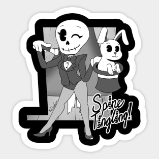 Spine Tingling: Skeleton Magician Sticker